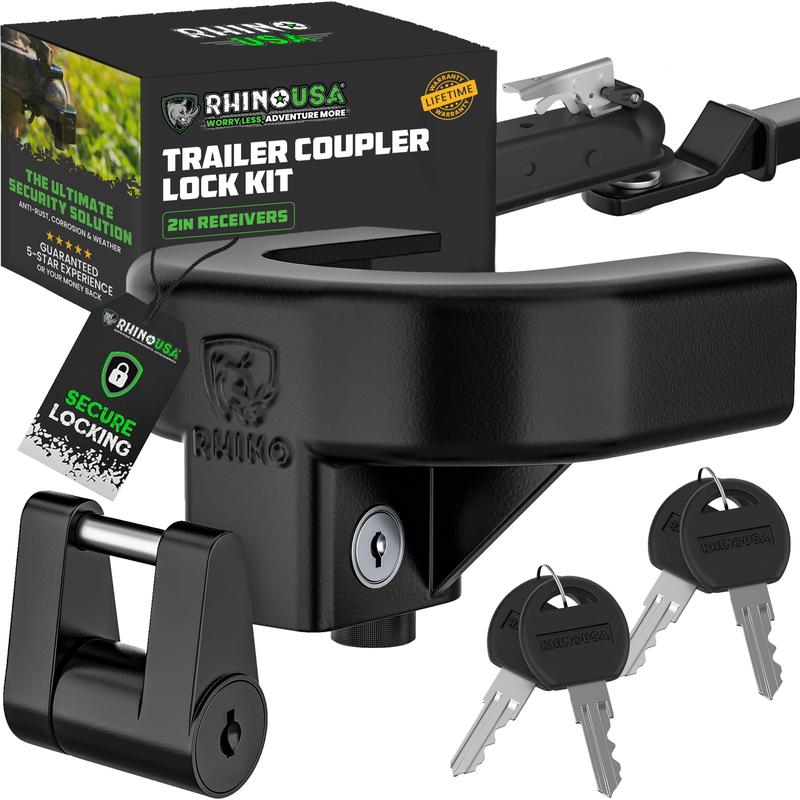 ✨Trailer Hitch Coupler Lock Kit, Heavy Duty Anti Theft Trailer Coupler Locks