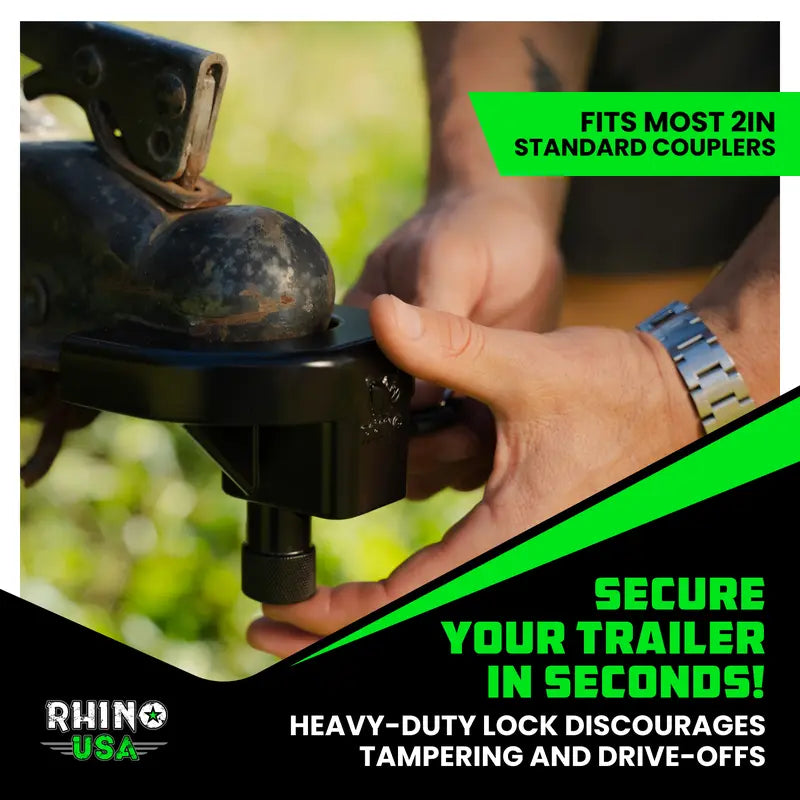 ✨Trailer Hitch Coupler Lock Kit, Heavy Duty Anti Theft Trailer Coupler Locks