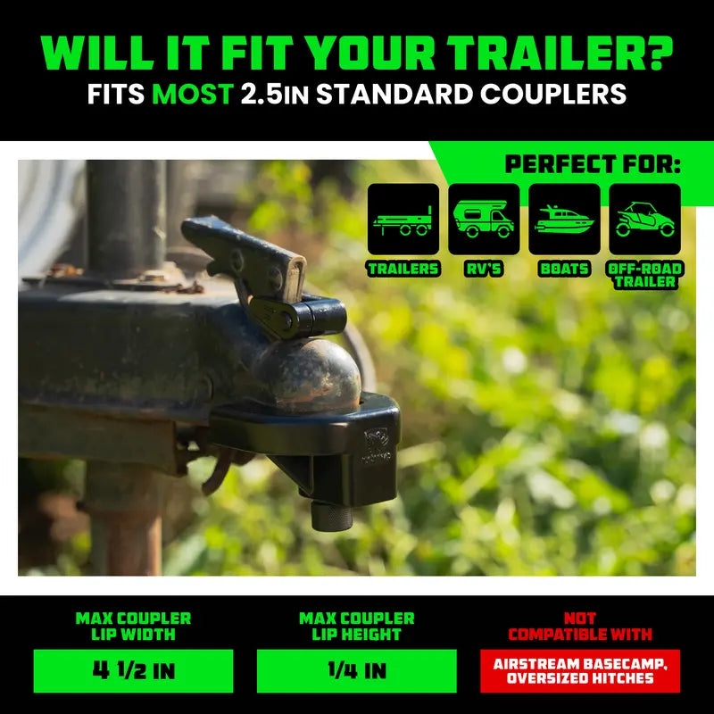 ✨Trailer Hitch Coupler Lock Kit, Heavy Duty Anti Theft Trailer Coupler Locks