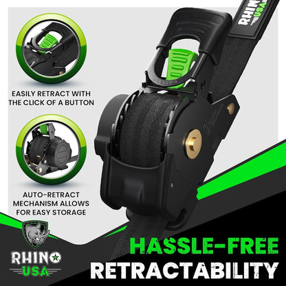 🛠️2" x 10'Retractable Ratchet Straps