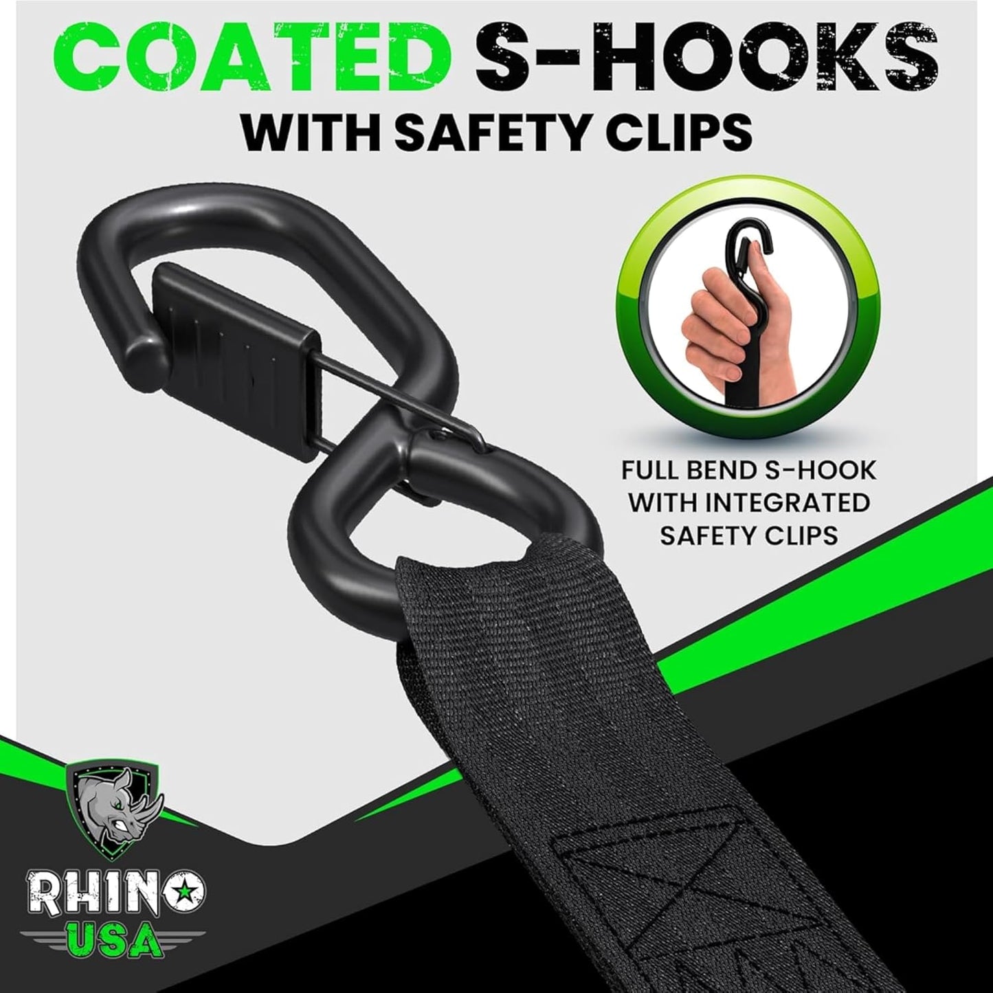 🛠️2" x 10'Retractable Ratchet Straps