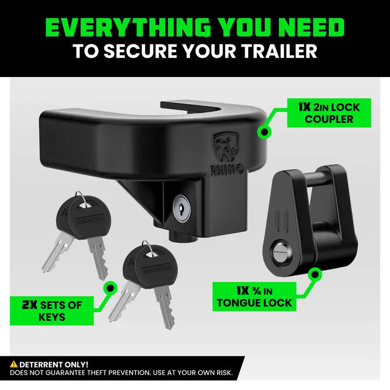 ✨Trailer Hitch Coupler Lock Kit, Heavy Duty Anti Theft Trailer Coupler Locks