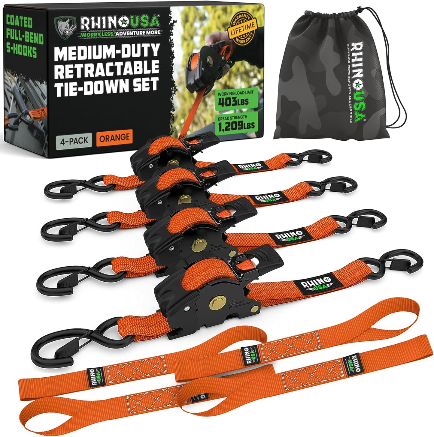 🛠️2" x 10'Retractable Ratchet Straps