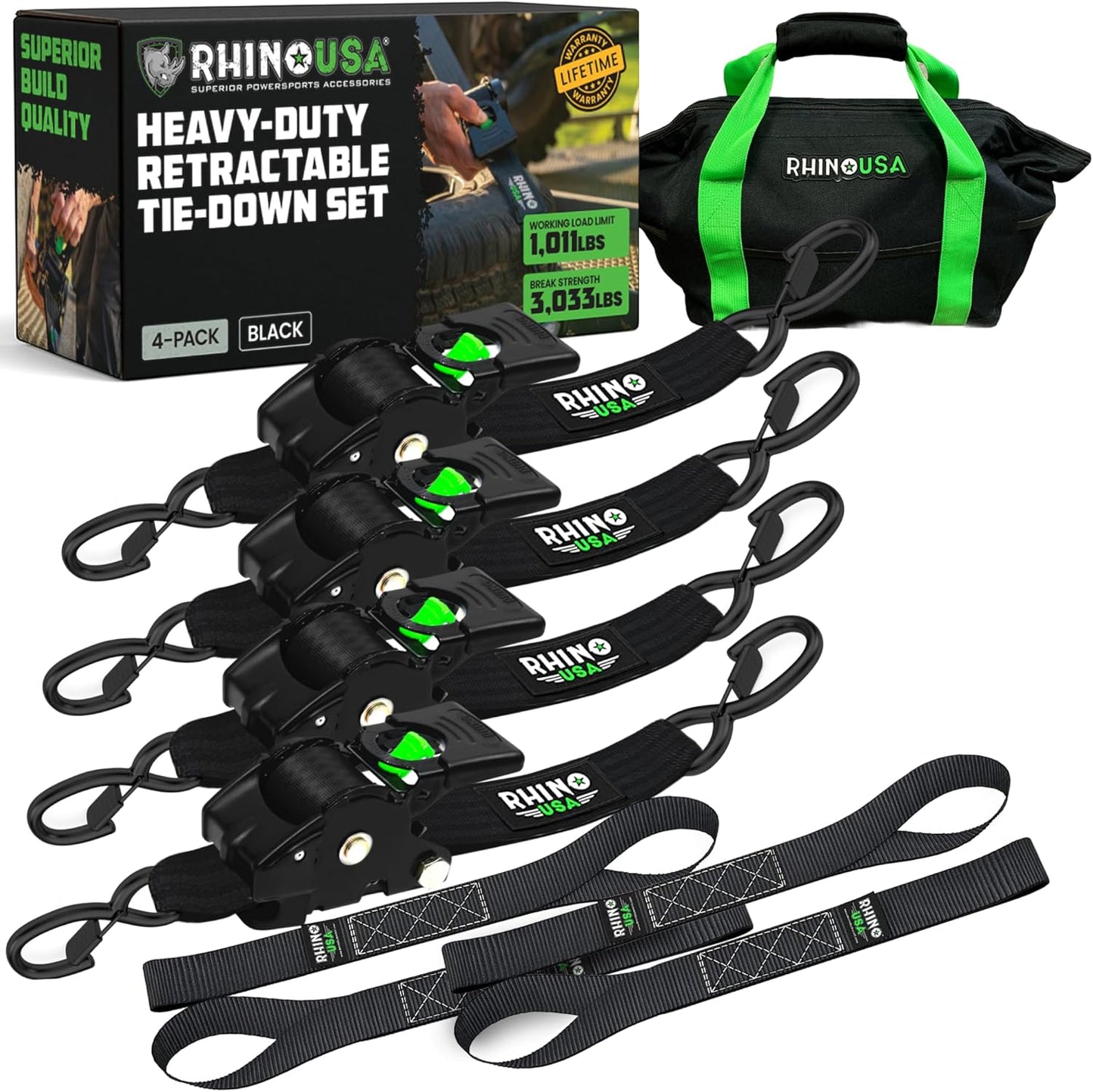 🛠️2" x 10'Retractable Ratchet Straps