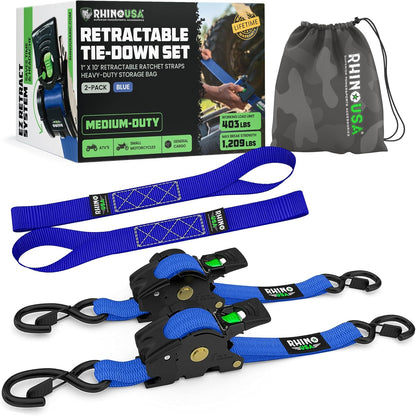 🛠️2" x 10'Retractable Ratchet Straps