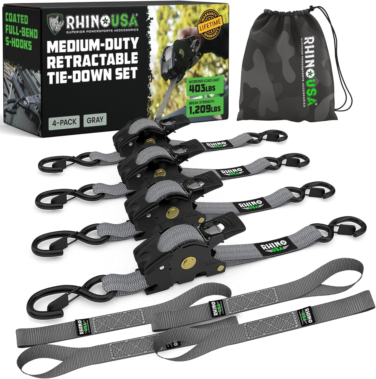 🛠️2" x 10'Retractable Ratchet Straps