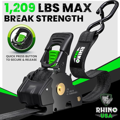 🛠️2" x 10'Retractable Ratchet Straps