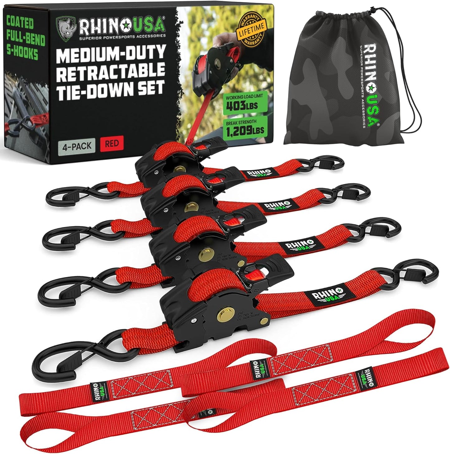 🛠️2" x 10'Retractable Ratchet Straps