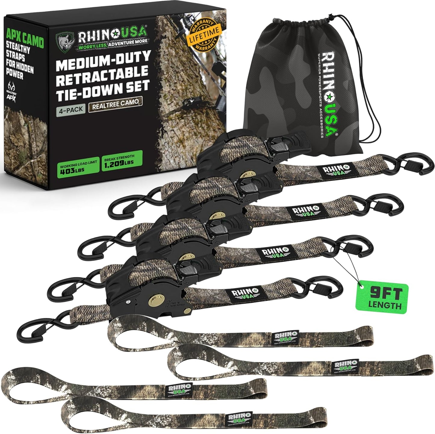 🛠️2" x 10'Retractable Ratchet Straps
