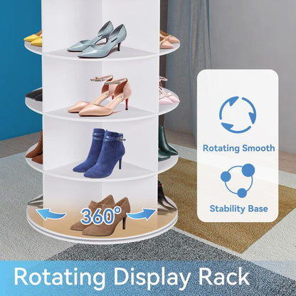 💥360° Rotating 7-Tiers Organizer Shoe Rack