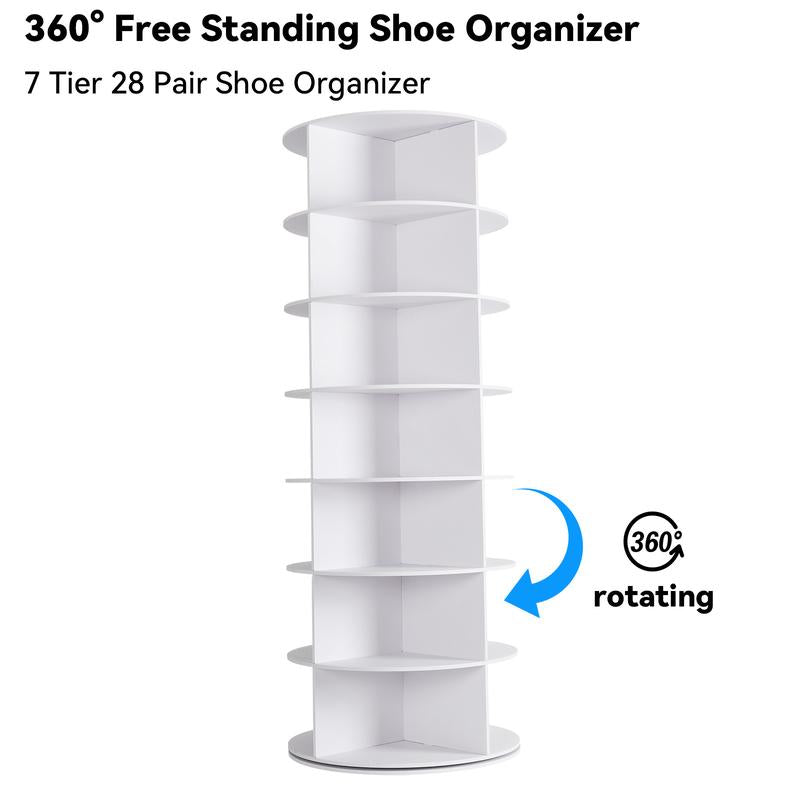 💥360° Rotating 7-Tiers Organizer Shoe Rack