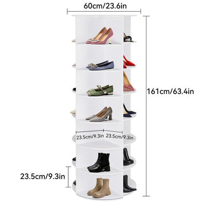 💥360° Rotating 7-Tiers Organizer Shoe Rack